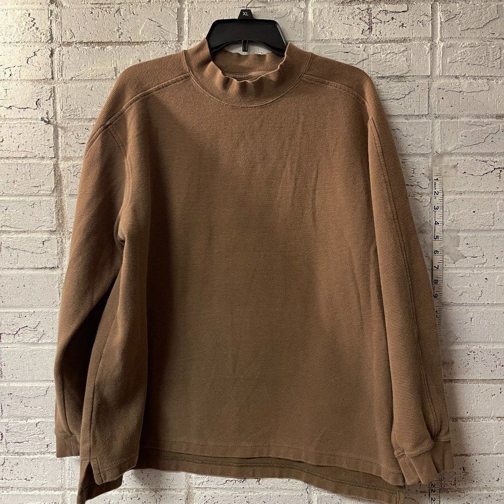 Cabella's Mens Long Sleeve Brown Shirt Size Large